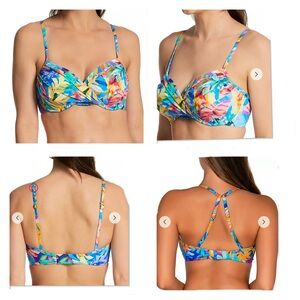 Sunsets Crossroads Underwire Bikini Top Size 34D/36C
